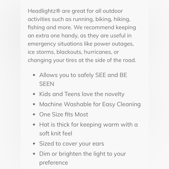 Headlightz Beanie (Light your way while out and about) - Picture 5 of 6